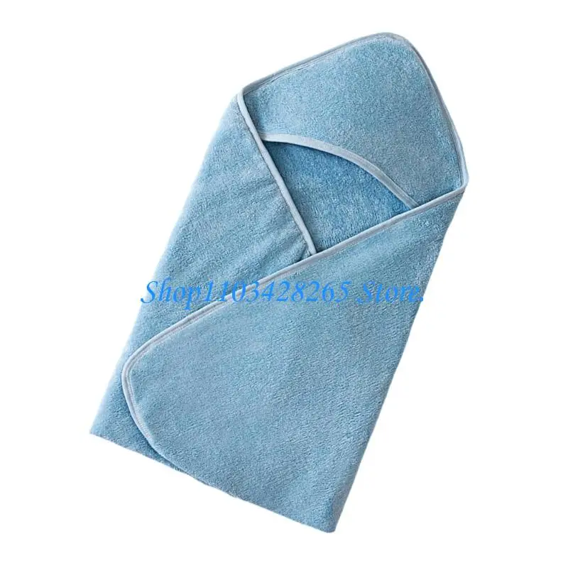 منشفة استحمام للأطفال بغطاء للرأس، منشفة استحمام قوية ماصة وسريعة الجفاف، رداء حمام ناعم G2TE #4