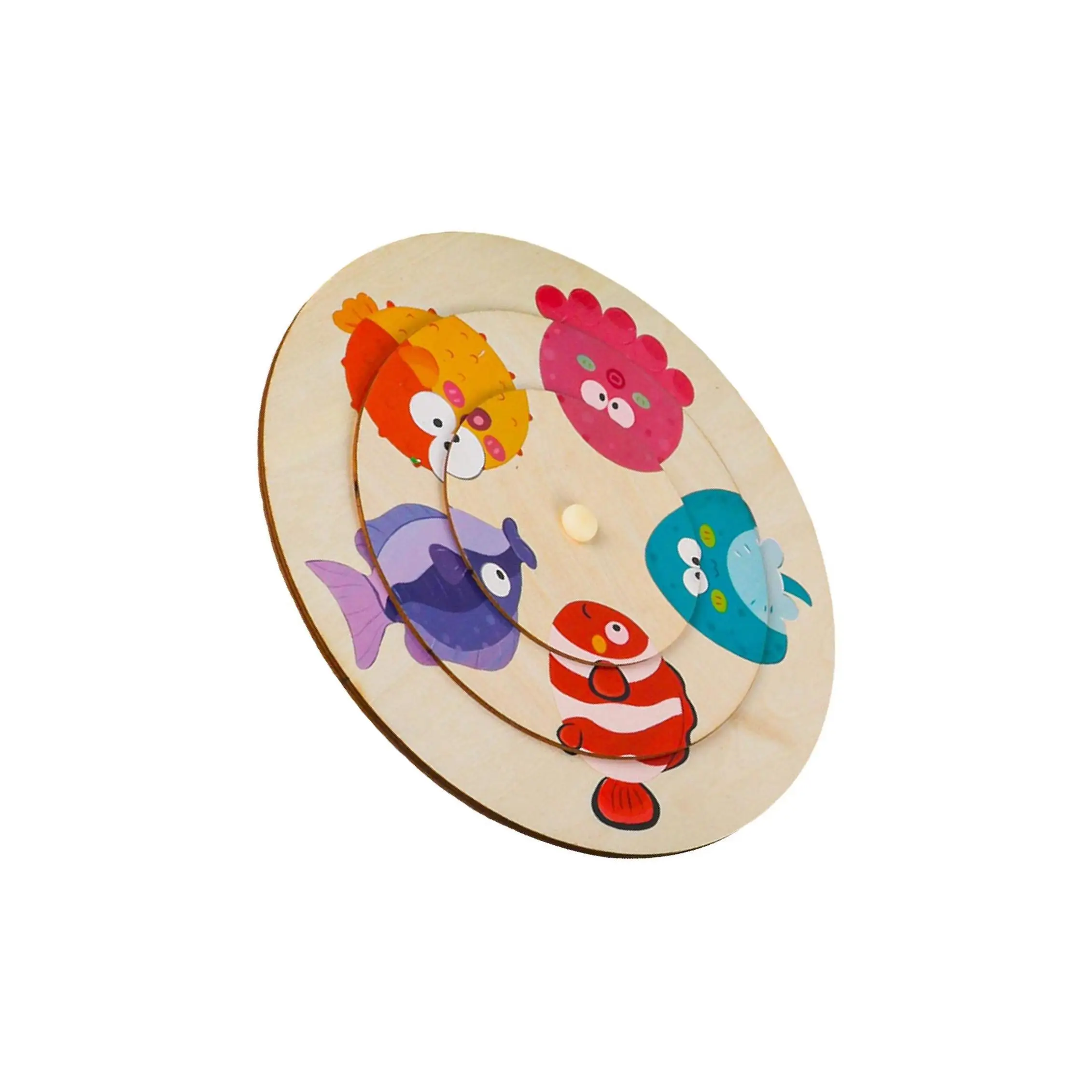 لعبة ألغاز خشبية متطابقة تعلم الألوان للأطفال الأولاد والبنات من عمر 2 إلى 5 سنوات #1