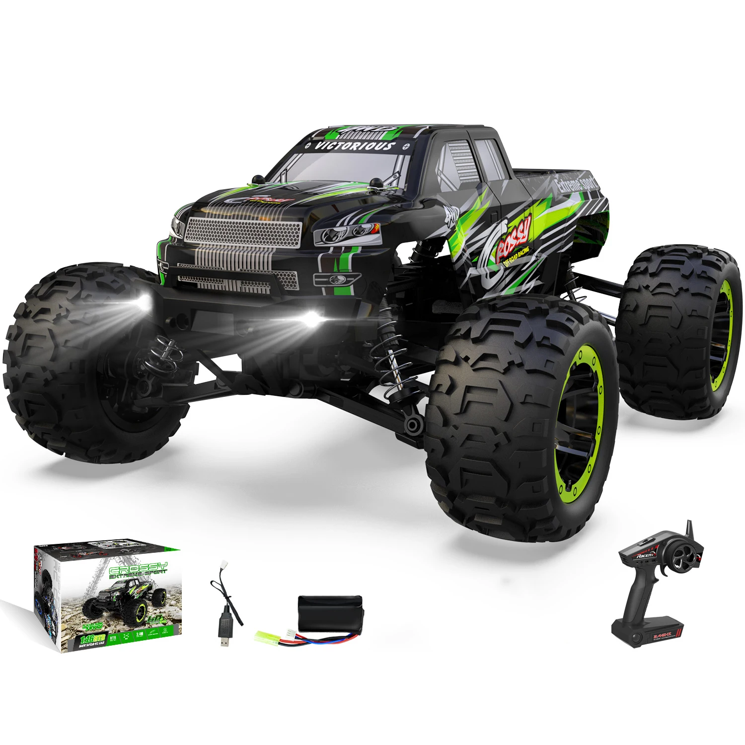 Volantexrc 1:16 50KM/H 4WD RC Car High Speed Remote Control Off-road Cars Full Proportional Professional RC Racing Truck