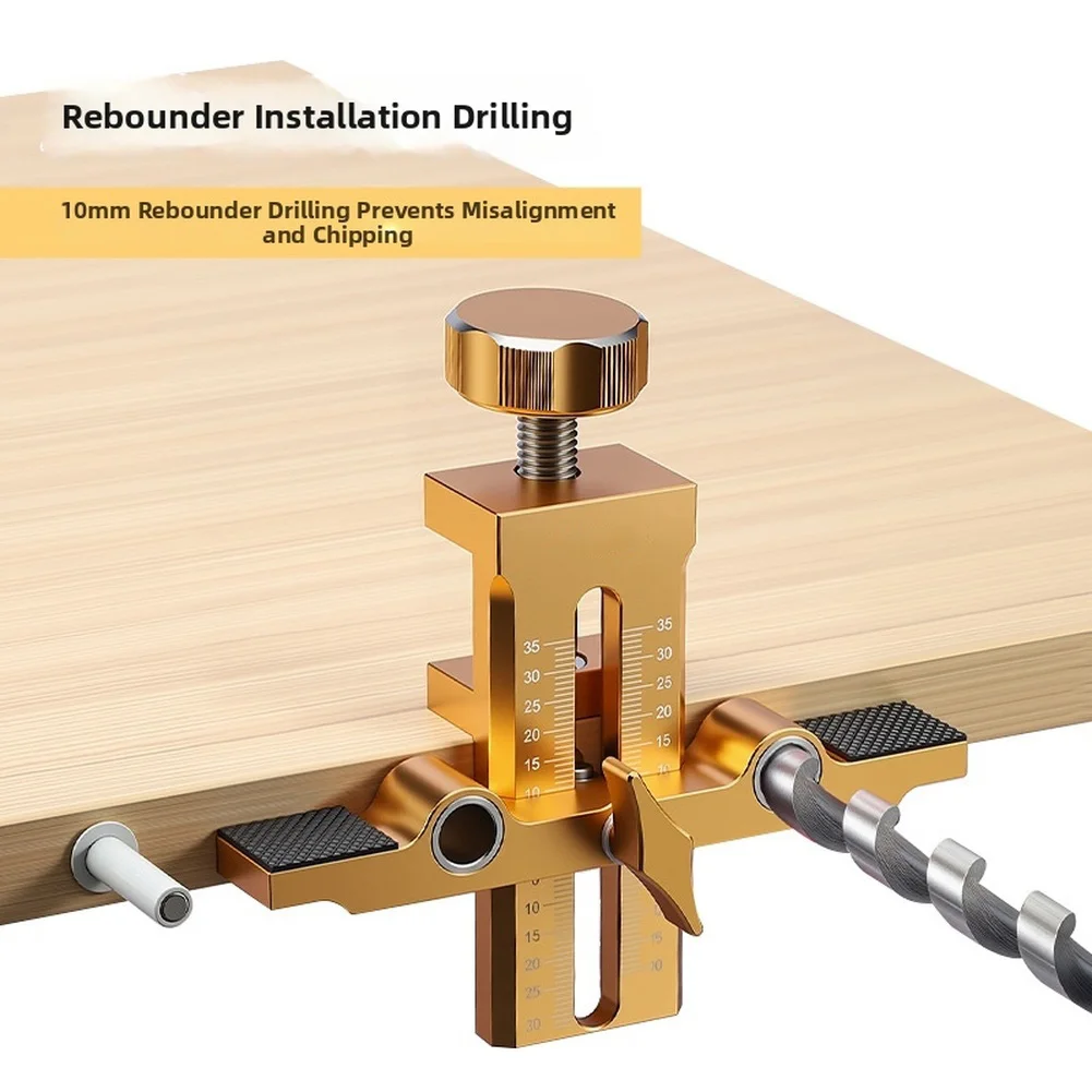 Cabinet Door Mounting Jig Drilling Positioning Locator For Woodworking Installation Alignment Tool Hardware Accessories