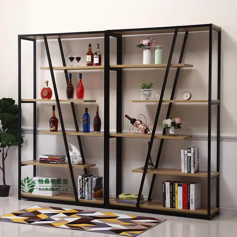 

Hanging Elegant Vintage Stands Shelves Iron Cabinet Wine Refrigerator Wall Bar Outdoor Nordic Drinks Vitrine Furniture Portable