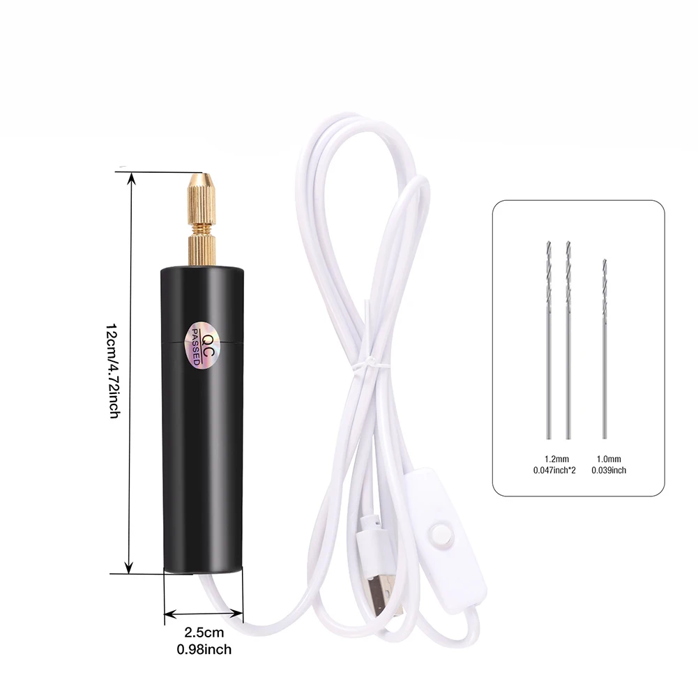 Lightweight USB Drill Tool for Mini Drill Tasks in Jewelry Making For Woodworking and Small Craft Workshop Environments