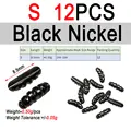 S 12 piezas Negro N