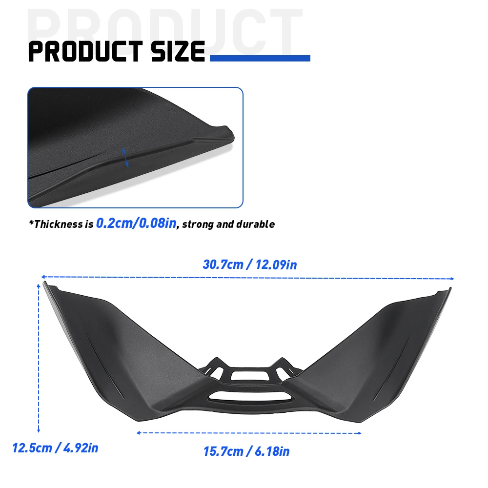 دراجة نارية الرياضة downforce عارية المفسدين الأمامي لياماها MT-09 MT09 MT 09 SP 2024 2025 Gen 4 الهوائية الجناح منحرف