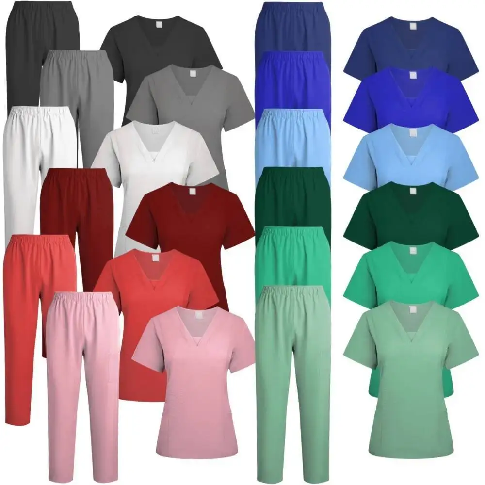 Medische Uniformen Vrouwen Scrubs Sets Verpleegkundige Verpleging Accessoires Schoonheidssalon Spa Werkkleding Chirurgisch Pak Lab Ziekenhuis Overall