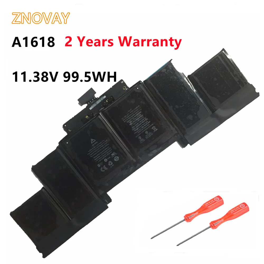 

ZNOVAY 11.36V 99.5Wh A1618 Battery For Apple MacBook Pro 15" Retina A1398 2015 Year 020-00079 MJLQ2LL/A MJLT2LL/A With Tools