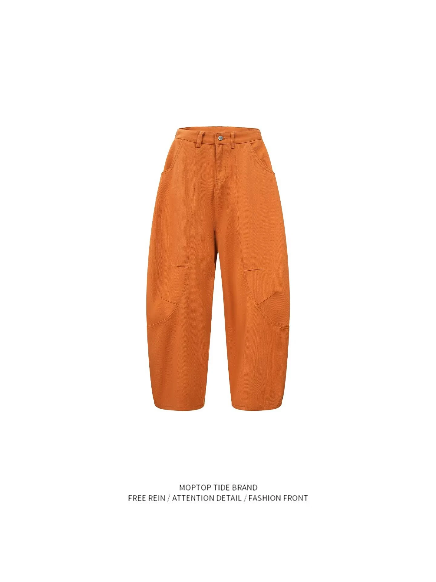 

Ретро-джинсы унисекс в американском стиле, оранжевые, свободные, широкие, повседневные, осенне-зимние, новые, свободные рабочие брюки Sle Haome