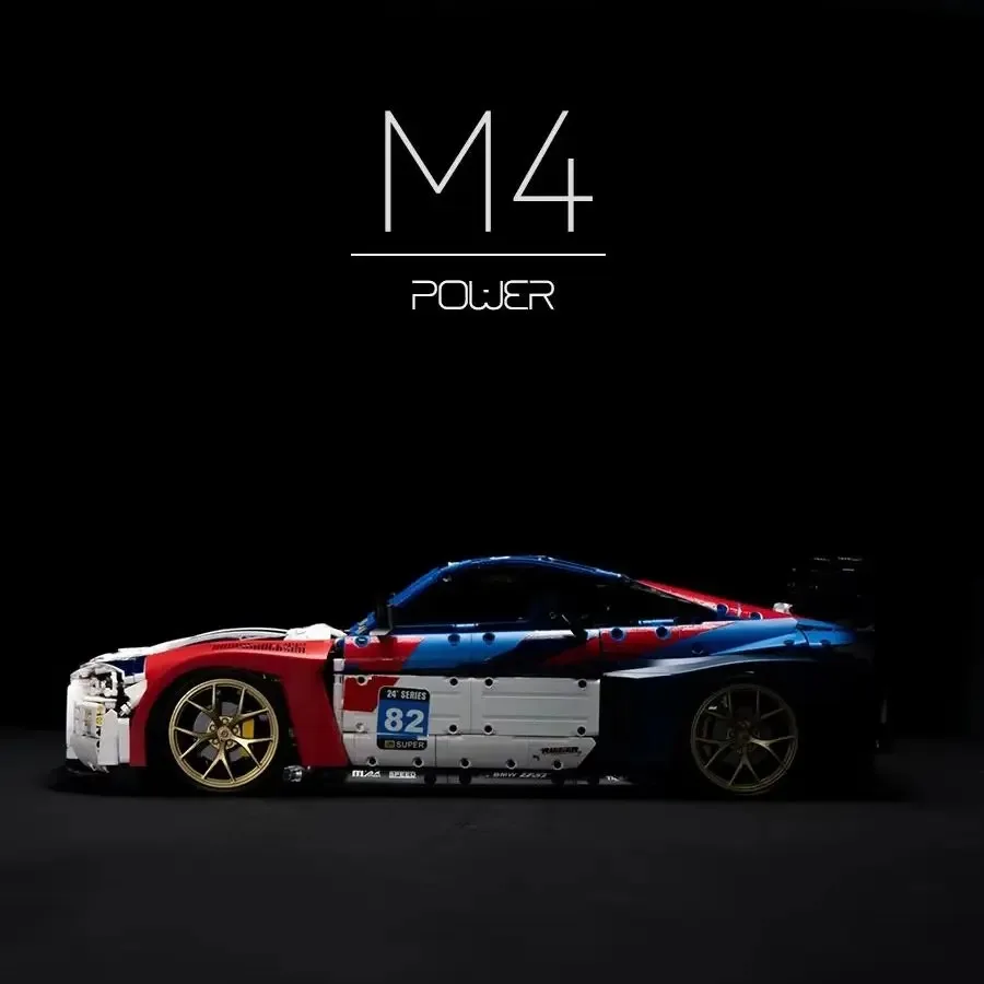 4556 قطعة MOC التقنية M4 Supercar اللبنات مجموعة 1:8 الكلاسيكية سيارة رياضية نموذج الطوب لتقوم بها بنفسك تجميع اللعب هدية للبالغين والأطفال
