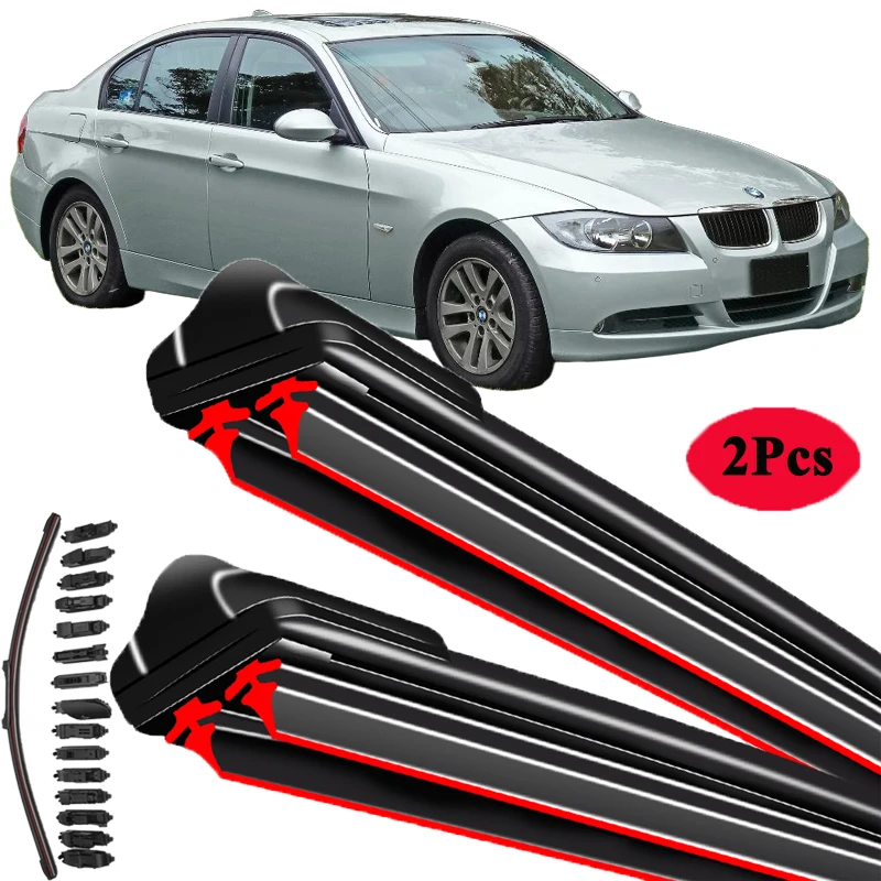 

For BMW 3 Series E90 E91 E92 E93 318i 320i 323i 325i 330i 335i 320d 325d 330d 2010 2012 2013 Double Rubber Car Wipers Blades