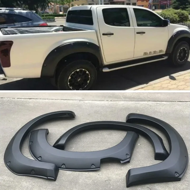 

Car Fender Flares Arch Wheel Eyebrow for Isuzu Dmax d-max 2012-2014，2015-2019 Protector Mudguard Fender Wheel Protector Guard