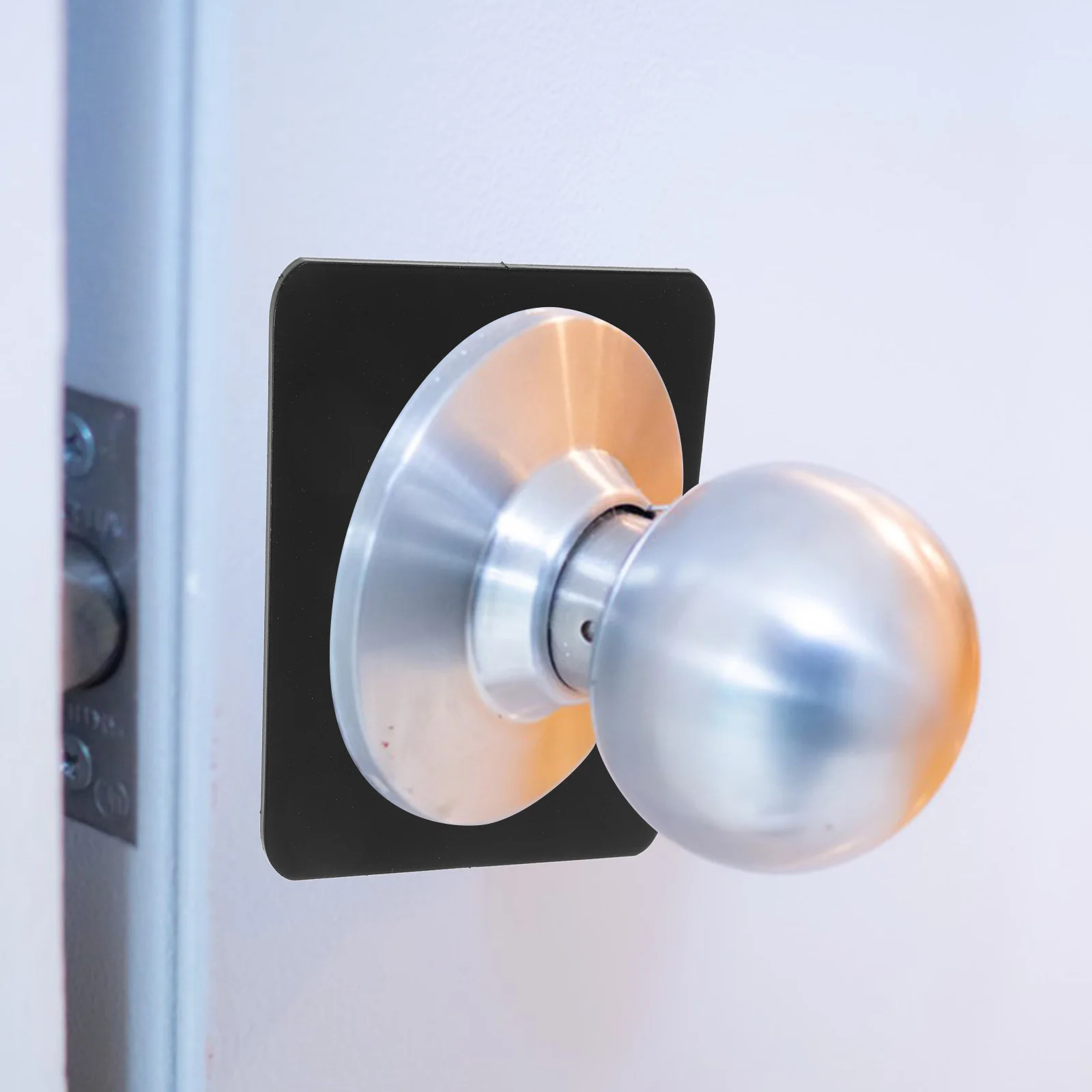 

Door Lock Repair Plate Stainless Steel 5.5 Cm Diameter Deadbolt Cover Plate Door Knob Reinforcement No Drilling Installation