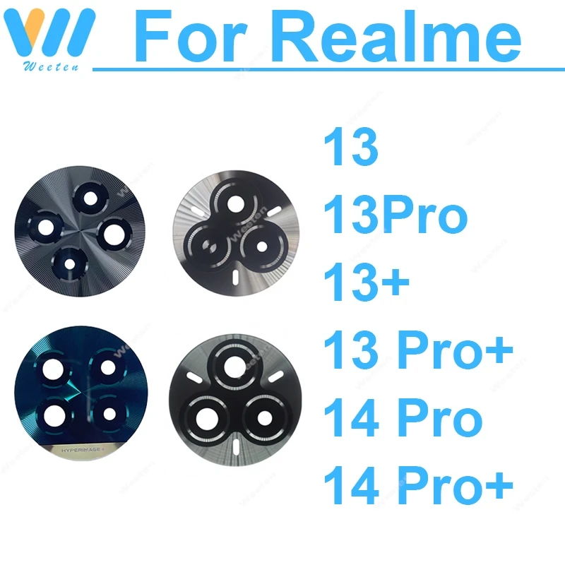 Back Main Camera Glass Primary Glass Lens For Realme 13 Pro 13 Plus 13 14 Pro Plus 5G Rear Camera Lens with Sticker Repair Parts