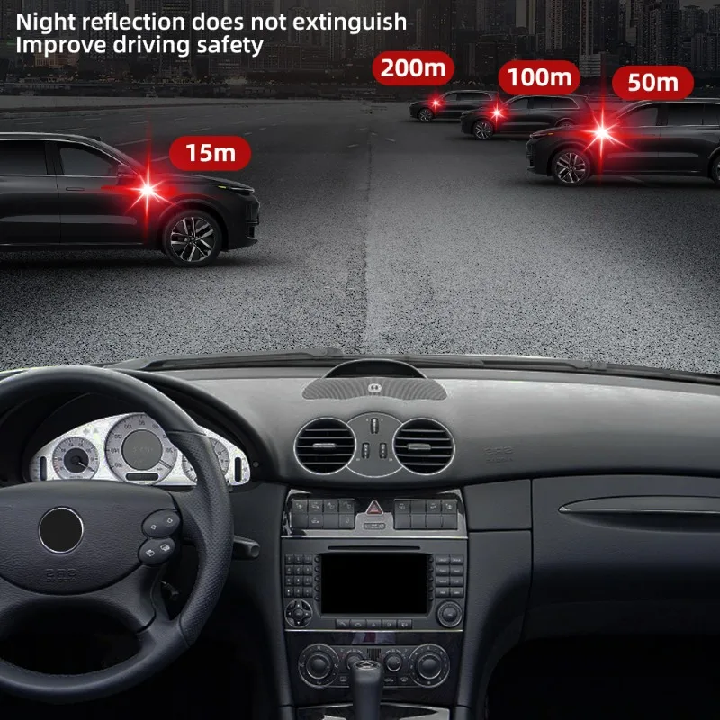 خوذة تحذير سلامة السيارة ملصقات عاكسة مقاوم للماء بولي كلوريد الفينيل عالية الوضوح تحذير قطاع ليلة السلامة الإطار عاكس ملصق