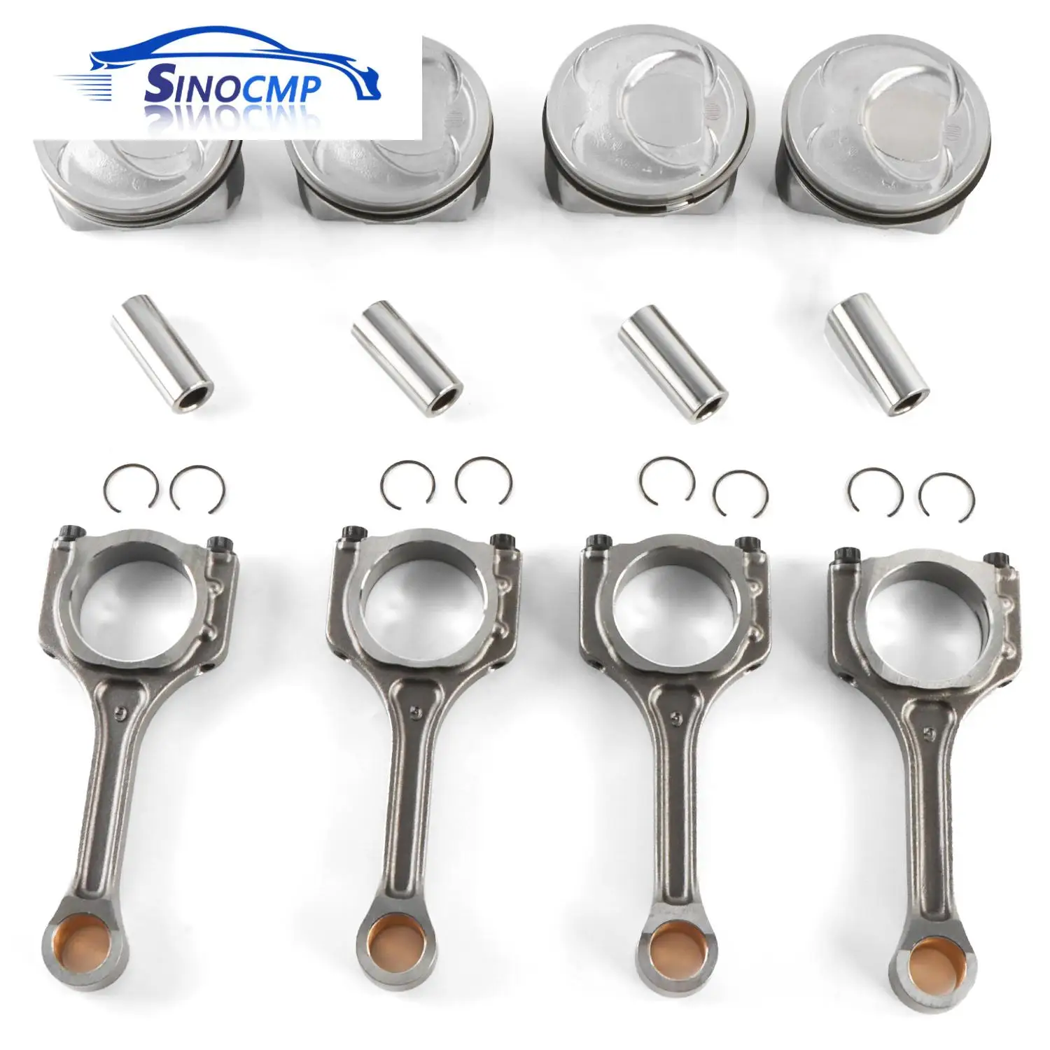 

Шатуны двигателя с поршнами и комплектом колец 23040-2G200 23040-25200 для Kia Optima Sorento Hyundai Sonata 2011-2019 гг. 2.4L STD