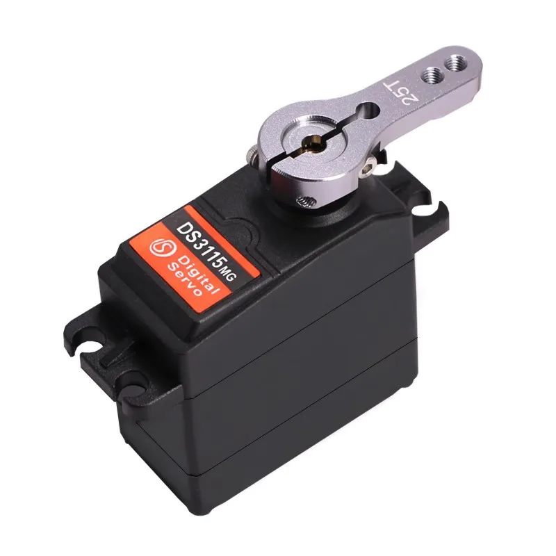 DS3115 Servo Motor 15kg Metal Gear High Torque 360 Continous Rotation 180/270 Degree Controllable Angle Programming Robot RC Car