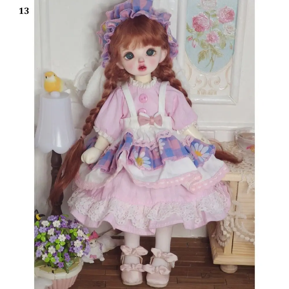 Neues Lolita 1/6 BJD Outfit Set Hübsches Retro-Prinzessinnenkleid Niedliche Accessoires im chinesischen Stil (keine Puppen oder Schuhe)