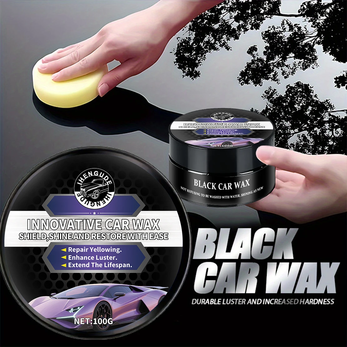 Car Wax, Car Paint Care Paste – Scratch Repair, Gloss Enhancement & Brightness Restoration, Aluminum-Based Scratch Removal Polish