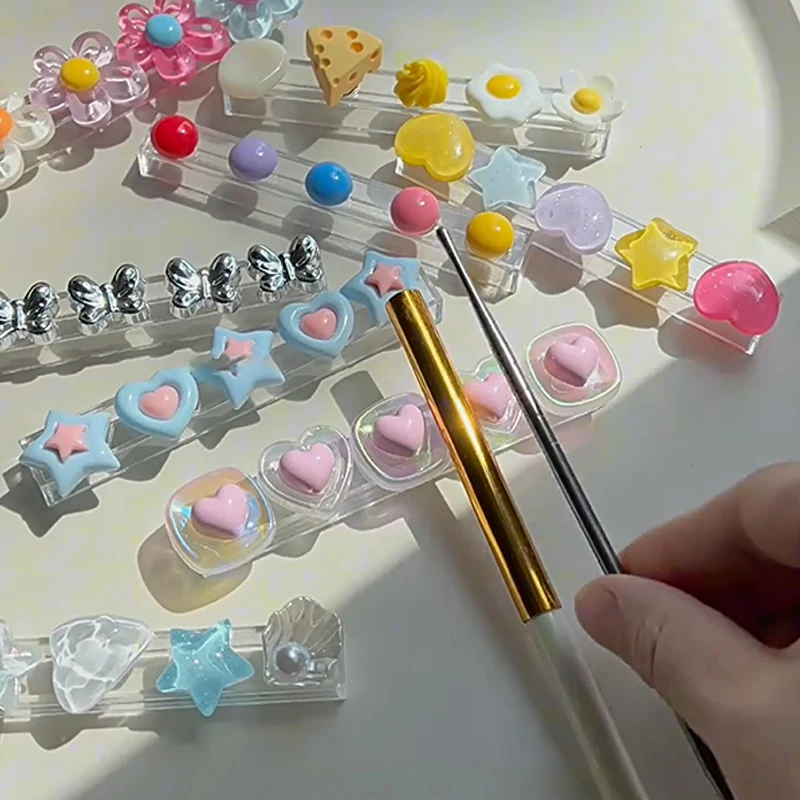 Porte-brosse à ongles de dessin animé, support pour stylos de Salon, accessoires pour outils de manucure, porte-brosse pour Nail Art, rangement