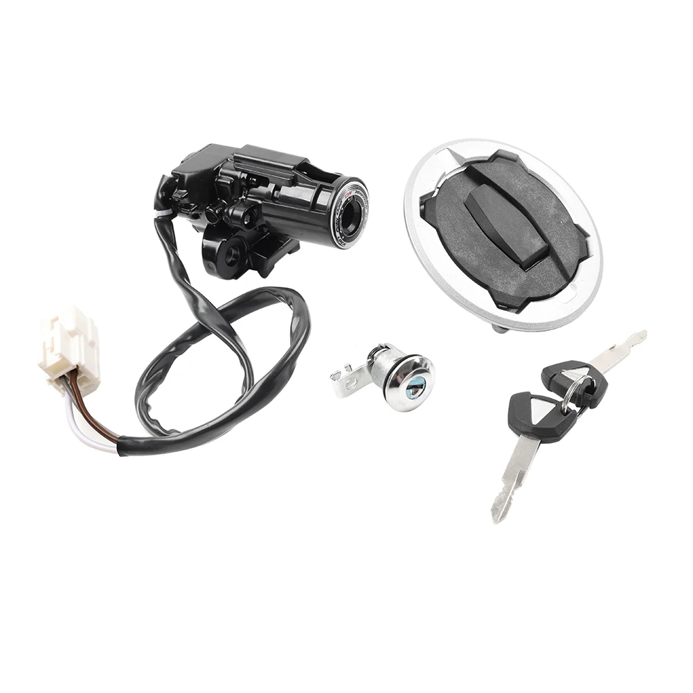 Motorcycle Ignition Switch Lock Fuel Gas Cap Key Set for Kawasaki Ninja400 Ninja Z 400 Z400 2018-2023 2024 Accessories