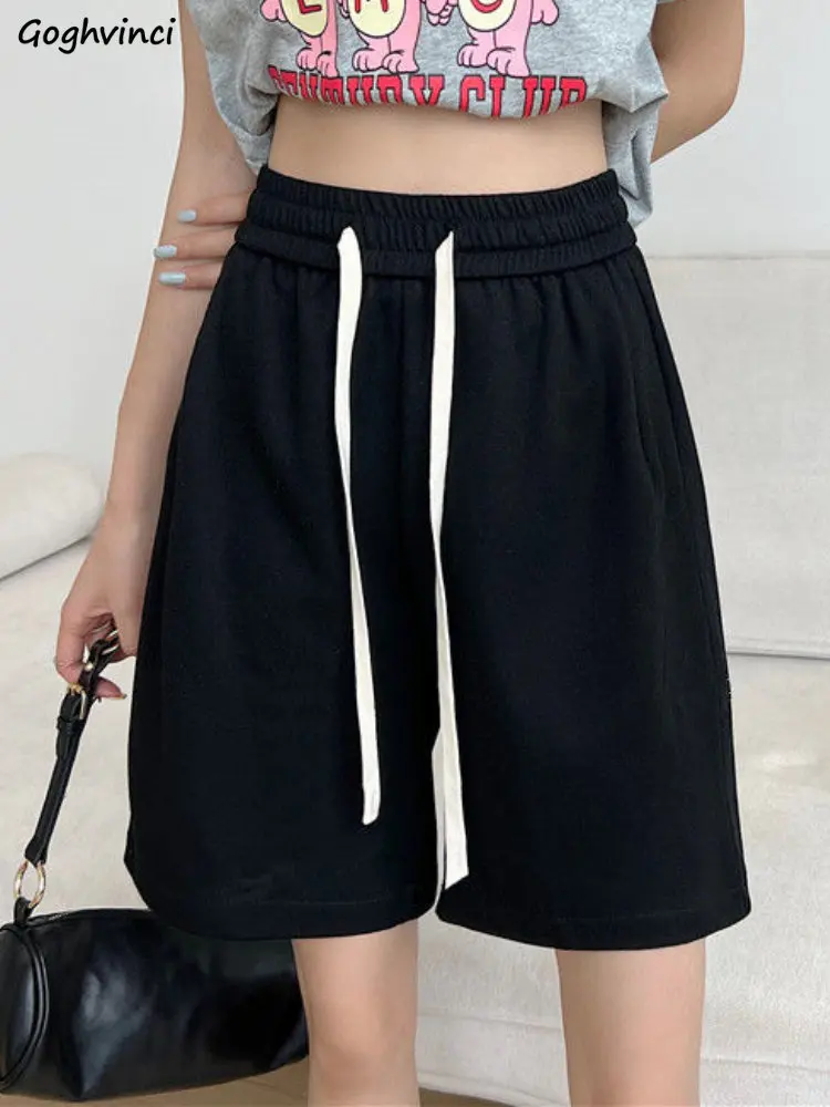 

Shorts Women Loose Simple Jogger Streetwear Drawstring Casual Summer Students All-match Fashion Daily Vintage Ulzzang New Ins