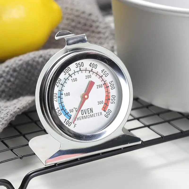 1Pcs Kitchen Tools 300°C Stainless Oven Thermograph Mini Dial Stand Up Temperature Meter BBQ Thermograph Household Oven Cookware