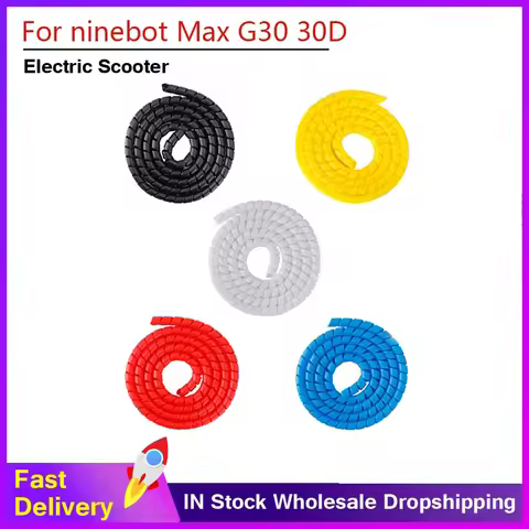 1M Line Organizer Pipe Protector Cable Tube Winding Tubes for Ninebot Max G30/F20 Xiaomi M365/Mi3 Pro E-Scooter Wire Management