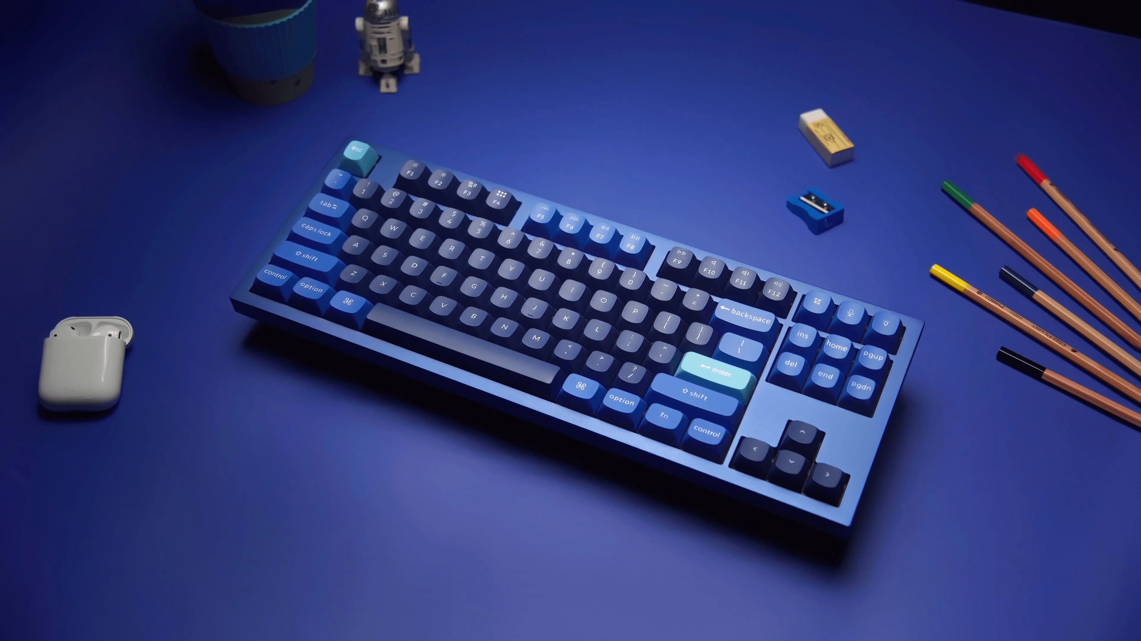 Imagem -03 - Keychron Totalmente Montado Teclado Compacto Mecânico Personalizado Gateron g Pro Switch 80 Layout q3 Qmk