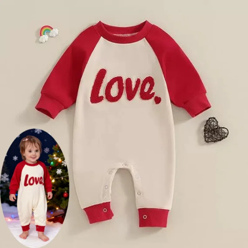 Infant Baby Boy Girl Clothing Santa Long Sleeve Jumpsuit Romper Newborn First Christmas Outfit One Piece Clothes ropa bebe niña
