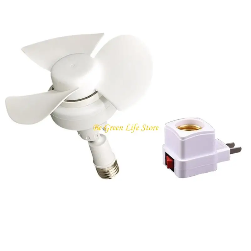 

M7DF охлаждающий вентилятор 5W 360 градусов Регулировка E27 Потолочный вентилятор для крытого офиса люстра вентилятора энергия