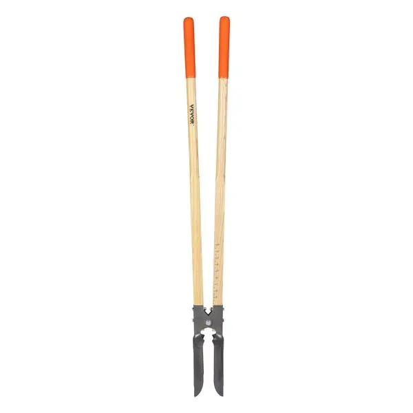 

Post Hole Digger with Wood Handle and Scale Markings 57.5' Manual Hole Digger