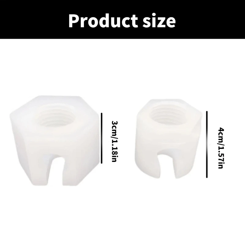플라스틱 교체 너트 교체 고정 너트 플라스틱 패스너 너트 예비 부품 Dropship