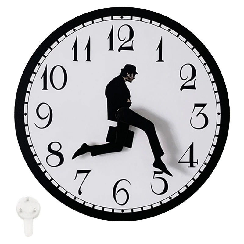 Walks Clock, Silly Walk Wall Clock, A Interesting Wall Clock For Bedroom Kitchen Living Room, Novelty Home Decor