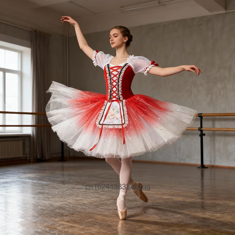 

Детское балетное платье для девочек, костюм для выступлений на сцене, одежда для балетных танцев, сценические костюмы для коллективных выступлений