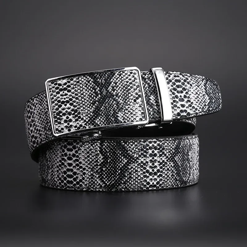 Ceinture en cuir de vachette automatique pour hommes, cuir de salle, designer d\'affaires coréen