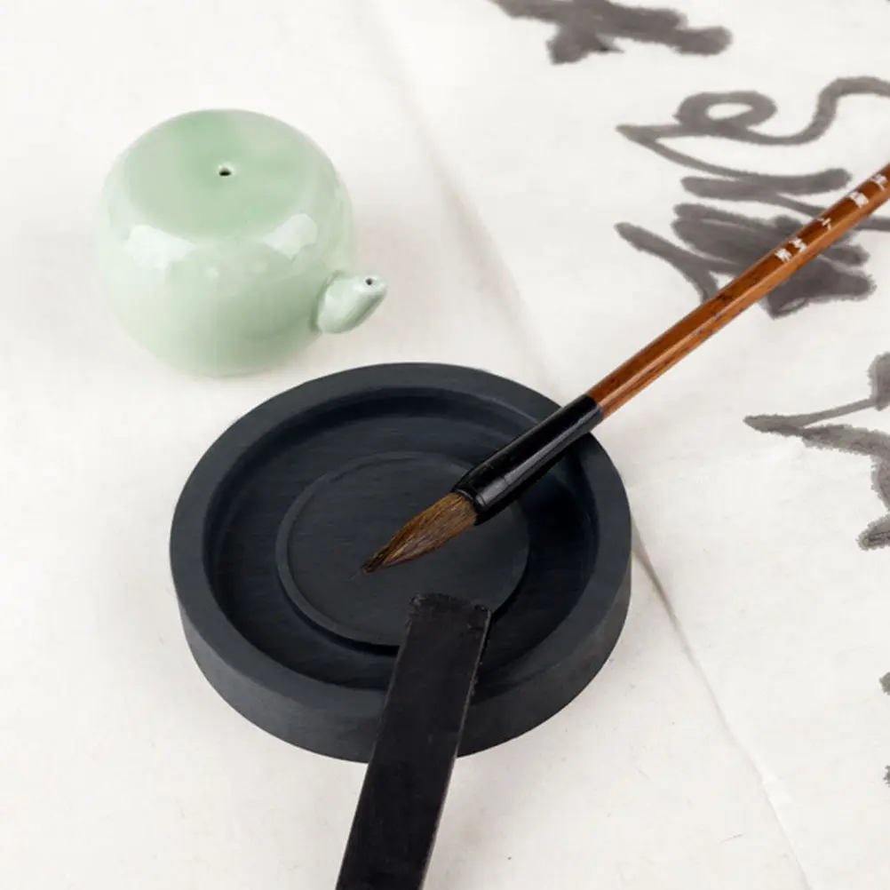 High Quality Inkstone with Lid Smooth Inner Surface Efficient Ink Grinding Convenient Portable Size Perfect for Calligraphy view 5