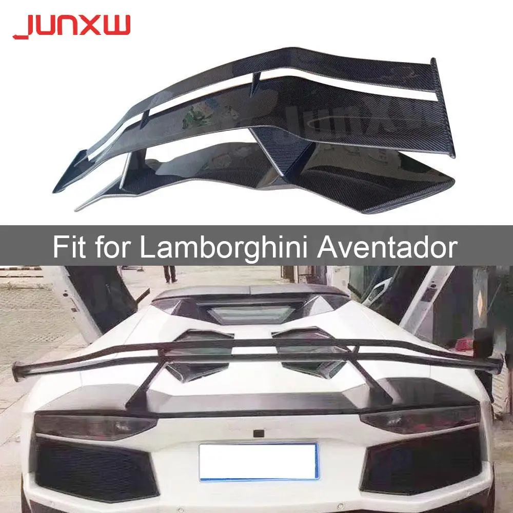 Carbon Fiber Rear Trunk Spoiler Lip Wings Case for Lamborghini Aventador LP700 720 2011 UP Auto Car Styling