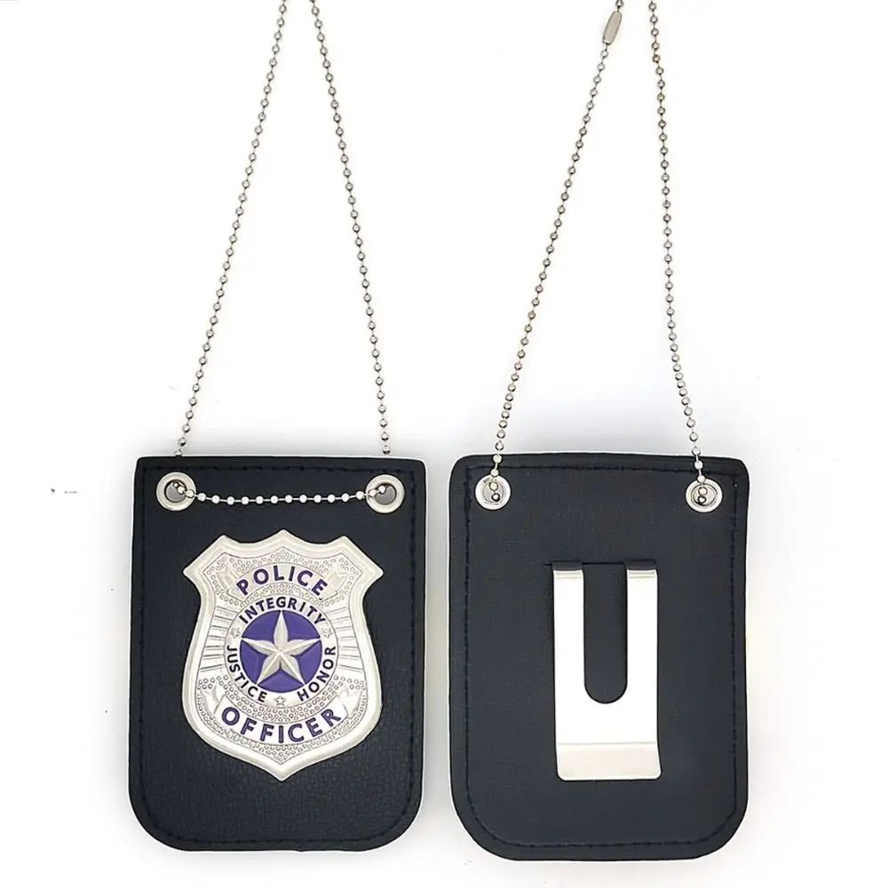 Déguisement Cosplay Badge de Police jeu de Simulation officier de Police jeu de rôle jouet en plastique ceinture Clip Simulation Badge de Police