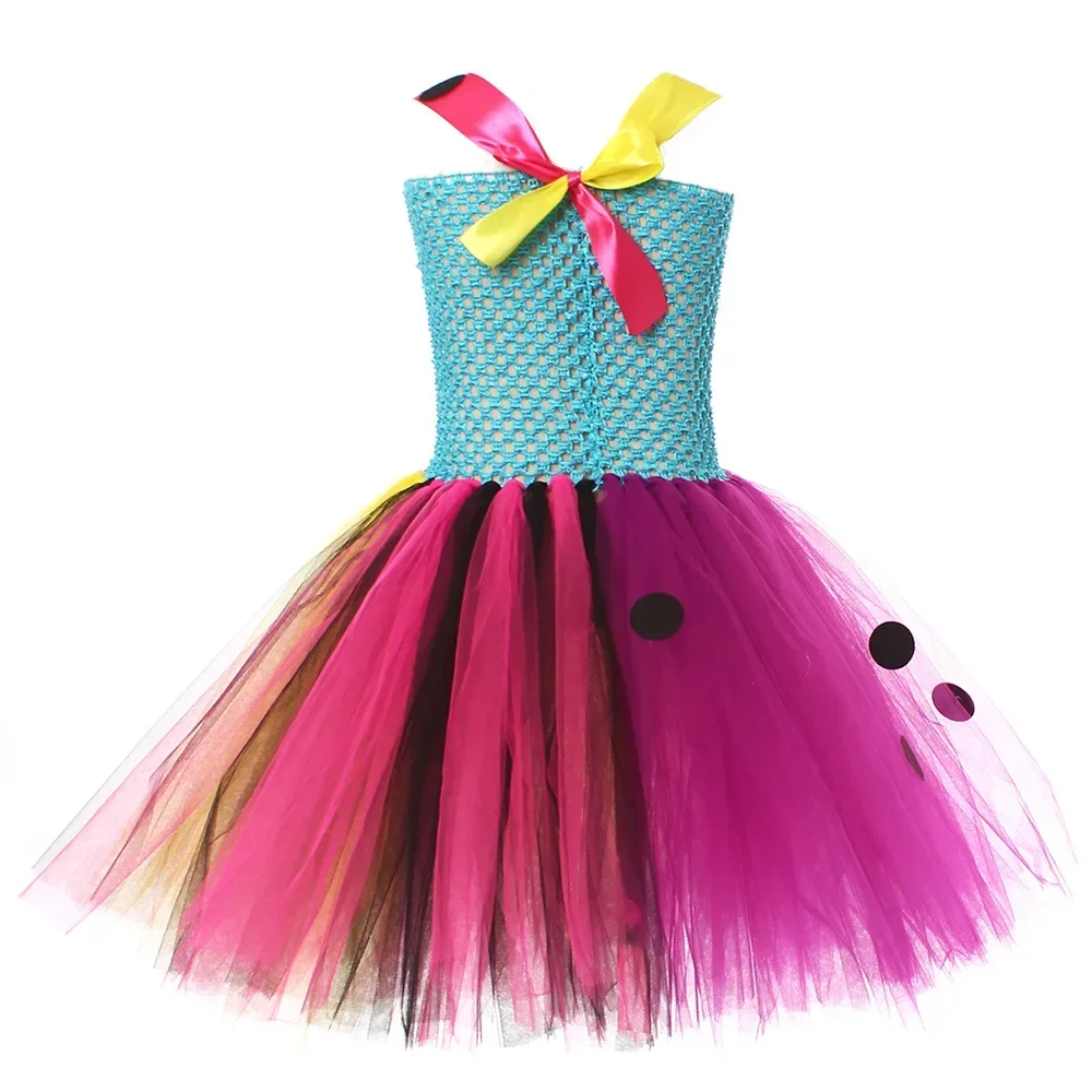 Nightmare Before Xmas Sally Kostüme für Mädchen Halloween Gruselige Faschingskleider für Kinder Karnevalsparty Verkleidung Tutus Outfits – Detail 10