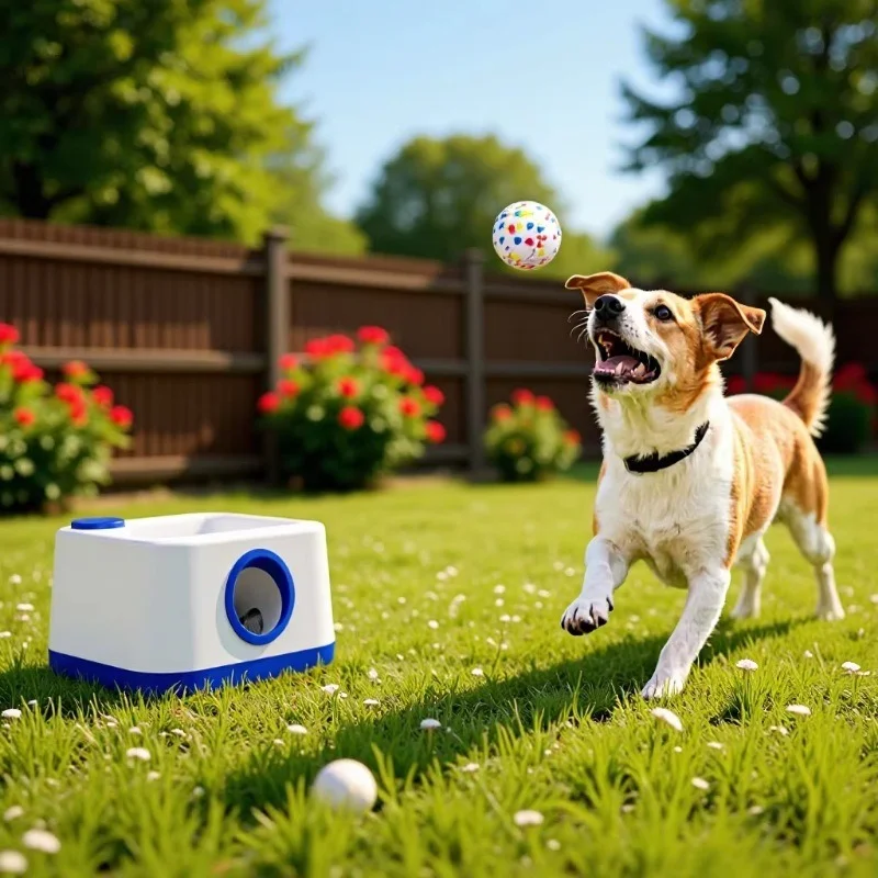 New Pet Dog Toy Ball Throwing Machine Launcher Internal and External Throwing Machine Outdoor Dog Walking Toy