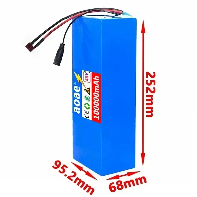 Imagem -02 - Bateria de Lítio Original Baterias Motorizadas do Trotinette Construído em 50a Bms 100 Novo 48v 1000 Mah 2000w Citycoco 48v 100ah 13s6p