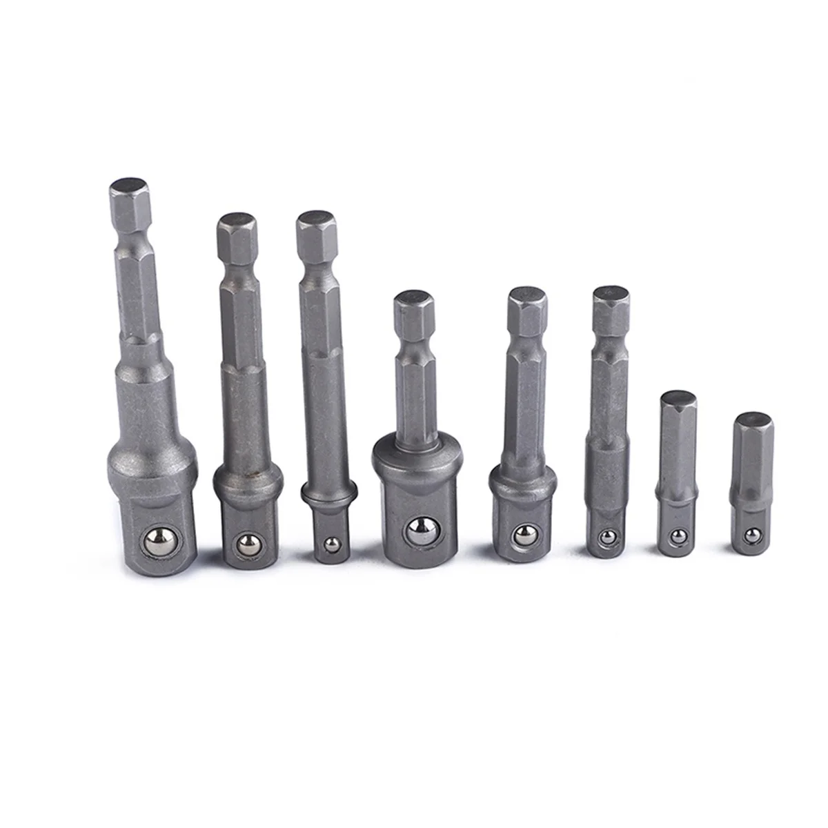 8pcs Adapter Set Steel Ball Adapter Heavy Duty Socket Adaptor Power Screwdriver Socket Set Tool