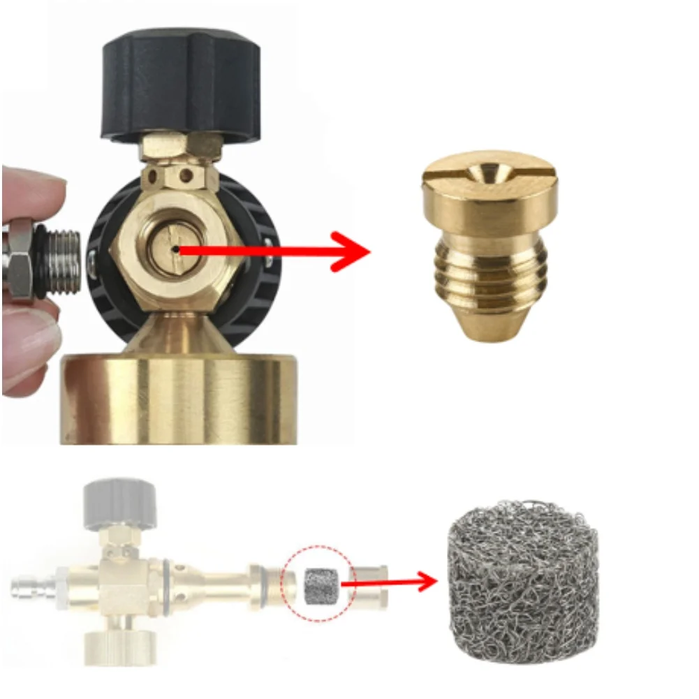 Car Wash Foam High Pressure Foam Mobile Car Washing Brass Spray Cores Uniform Foam Holes For Car Wash As Shown