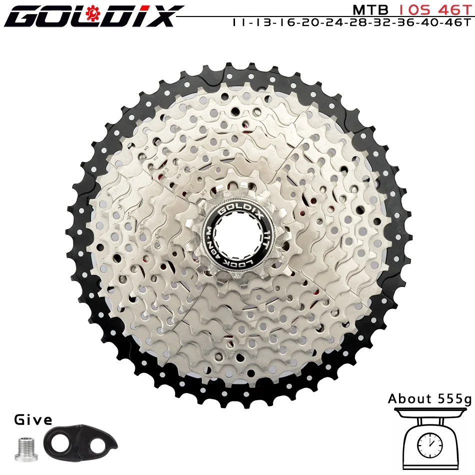 GOLDIX MTB カセット K7 8/9/10/11/12 スピード 36/40/42/46/50/52T 8V