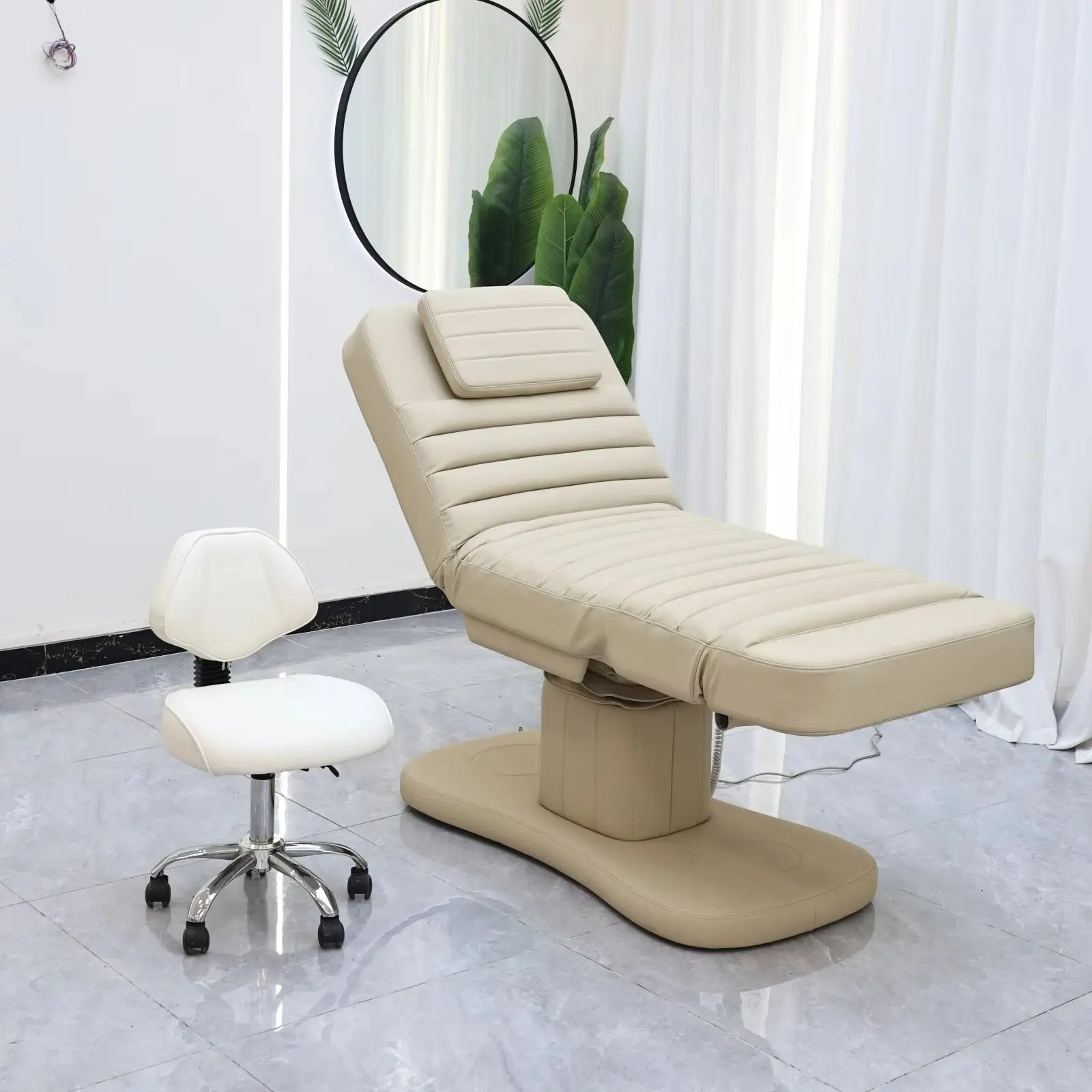 Light Luxury Beauty Bed, Perforated Beauty Bed, Therapy Bed, Massage Bed, Multifunctional Beauty Bed, Embroidery Bed, Eyelash Be