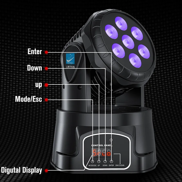 قحافة كبيرة LM70SR 7*8 واط 4in1 Rgbw زووم صغير غسل Led تتحرك ديسكو غسل ضوء لأحداث الزفاف حفلة Dj ديسكو بار