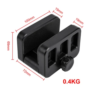 Hunting Tripod Stick Head CLAMP, Large Bipod CLAMP, Stand Display, Cradle Support, Gun Rifle Clamp, Rest Saddle, 65mm Main Bipode Sales for Rifle - №4