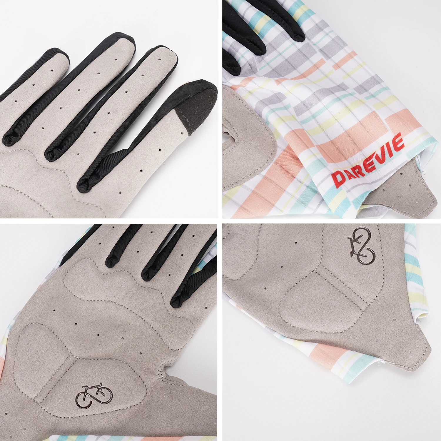 DAREVIE-guantes de ciclismo transpirables para hombre y mujer, manoplas de dedo completo para pantalla táctil, a prueba de golpes, antideslizantes,