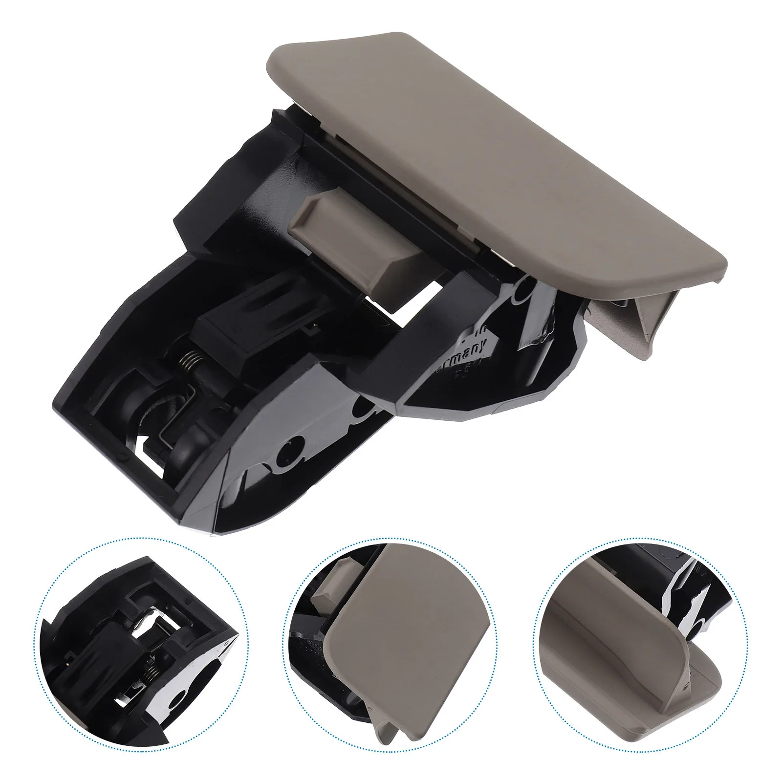 

Glove Box Lid Lock ABS Heavy Duty Replacement Armrest Lid Handle Car Storage Drawer Lock Latch Durable Console