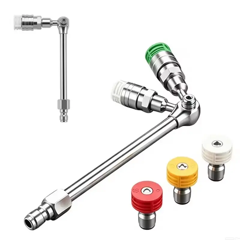 A03Z-Adjustable Nozzle Included 1/4 Quick Connect Pressure Washer Extension Wand Kit For High Pressure Car Wash Systems