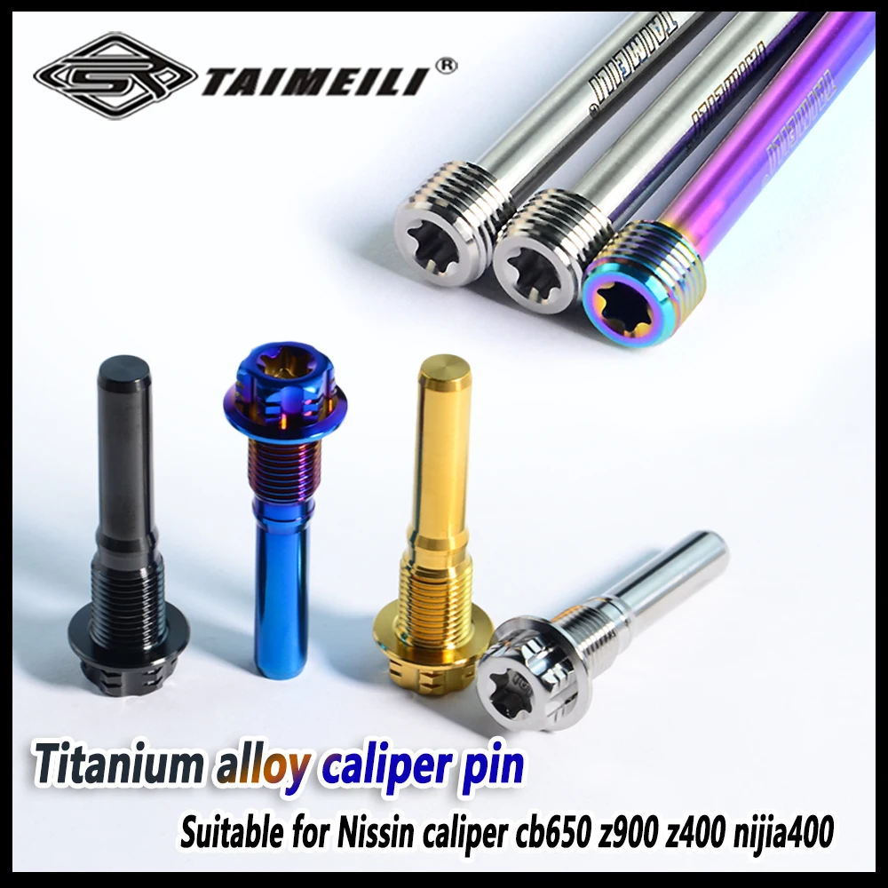 TAIMEILI Titanium alloy caliper screw pins are suitable for Nissin calipers cb650 z900z400 nijia400
